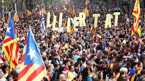 Las Marxes per la llibertat han participado en la manifestaci&oacute;n en  Barcelona contra la sentencia del