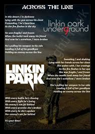 Linkin Park Across The Line Linkin Park Song Quotes Lyrics