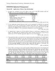 So, how much is michael jeyakumar devaraj worth at the age of 65 years old? Tutorial 3 Pdf Faculty Of Engineering Technology Multimedia University Eme3056 Industrial Management Tutorial Iii Applications Of Money Time Course Hero