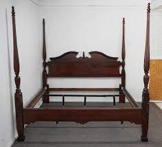 Canopy, poster, slat, sleigh, platform, upholstered & more. Kincaid General William Lenoir King Size Rice Bed Hibid Auctions Rice Bed Kincaid Furniture Bed
