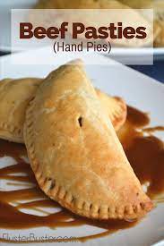 A Simple Recipe Made From Meat And Vegetables Baked Inside Pastry Dough Beef Pasties Can Be Served For Eithe Hand Pie Recipes Pasties Recipes Hand Pies Savory