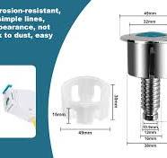 Bottoni di Ricambio per WC da 38 mm a 42 mm, Pulsante di Scarico WC Doppio  Risciacquo, Pulsante di Scarico WC, Pulsante di Ricambio per Cassetta WC,  ...