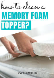 How To Clean A Memory Foam Topper Memory Foam Topper Memory Foam Mattress Topper Mattress Cleaning