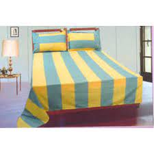 Use a whitening option every time you wash. Stripped Yellow And Blue Handloom Double Bed Sheets Rs 700 Set Id 11278087362
