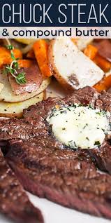 Braised, chuck tender and chuck tender steaks will be tender and succulent. Decadent And Flavorful Chuck Tender Steak Is Marinated Grilled Until Juicy And Then Topp Chuck Steak Recipes Grilled Steak Recipes Chuck Tender Steak Recipes