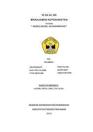 Check spelling or type a new query. Yuk Lihat Makalah Model Model Kepemimpinan