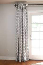 Sew Curtains Using Drapery Hooks Hung On An Industrial Rod Window Treatments Living Room Patio Door Coverings Home Decor