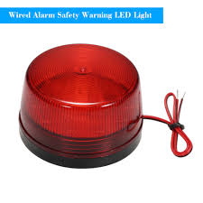 Wired Alarm Strobe Signal Safety Warning Led Light Flashing Waterproof 12v 120ma Safely Security For Alarm System Red Walmart Com