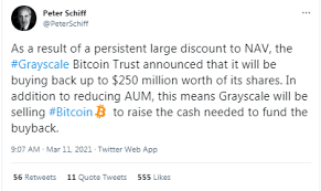 On december 21, for example, gbtc was at a 40% premium — meaning investors were paying $1.40 for. Peter Schiff Claims Grayscale Will Sell Btc To Fund Dcg S Acquisition Of Gbtc Shares Rebuffed Markets And Prices Bitcoin News