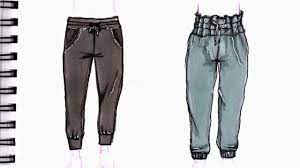 flat sketches tutorialthom browne sweatpants.how to. How To Draw Pants On A Body Step By Step Drawing Tutorial How To Draw Joggers Or Sweatpants Youtube
