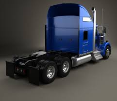 3d Model Of Kenworth W900l Tractor Truck 2005 Trucks Kenworth Kenworth Trucks