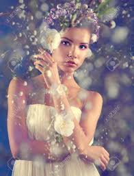 Maybe you would like to learn more about one of these? Girl Spring Goddess Of Spring In A Wreath Of Flowers Stock Photo Picture And Royalty Free Image Image 38146510