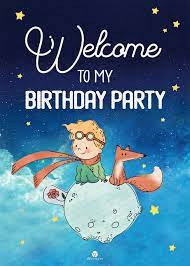 Digital Instant Download Welcome Digital Little Prince Party Poster Printable Welcome Birthday Party Decor Poster Piccolo Principe Decorazioni Festa Compleanno Festa Principe Stampabile