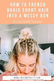 Maybe you would like to learn more about one of these? Braid Tutorial Easy French Braid For Short Hair Twist Me Pretty