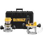 2-1 4 HP Electronic Variable Speed Fixed Base and Plunge Router Combo Kit with Soft    DW618PK DEWALT
