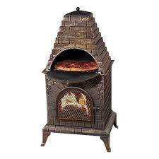 Thousands of ideas about pizza oven fireplace on modern mamo black chiminea fire pit for outdoor wooden deck : Aztec Allure Wood Fired Pizza Oven Grill And Fireplace Chiminea
