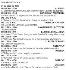 Los consumidores pueden saber si iberdrola ha programado un corte de luz hoy a través de distintos canales: Iberdrola Comienza Los Cortes De Luz En Valencia Estas Son Las Localidades Afectadas Del 1 Al 5 De Abril Las Provincias