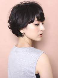 ふんわりカールの柔らかボブ ショート ビューティーboxヘアカタログ 黒髪パーマ ボブヘア ヘアスタイル