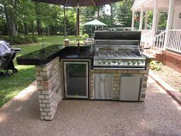 Get our best ideas for outdoor kitchens, including charming outdoor kitchen decor, backyard decorating ideas, and pictures of outdoor kitchens. Menards Grill Dark Brick L Shaped Outdoor Kitchen White Stone Tile Prefab Outdoor Kitchen Outdoor Kitchen Decor Outdoor Kitchen Design