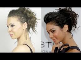 Notre mode d'emploi easy ! Chignon Decoiffe A La Vanessa Hudgens Pour Cheveux Frises Boucles Youtube