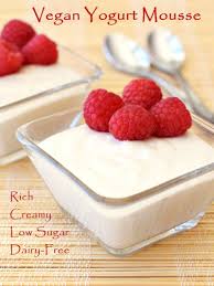 Healthy Yogurt Mousse Dairy Free Dessert Recipe Vegan Yogurt Yogurt Mousse Dairy Free Recipes Dessert