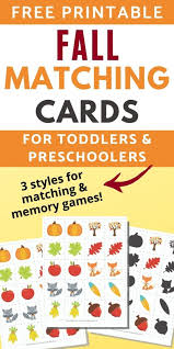 Maybe you would like to learn more about one of these? Free Printable Fall Matching Game For Toddlers Preschoolers The Artisan Life
