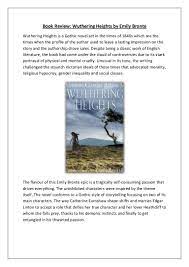 I did not like her because of her selfishness throughout the novel. Book Review Of Wuthering Heights By Emily Bronte