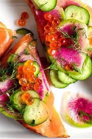 Smoked Salmon Sandwiches With Cucumber Radish And Herbs Recipe Recipe Salmon Sandwich Smoked Salmon Sandwich Herb Recipes