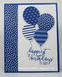 Stampin With Scraps Blueberry Bushel Balloons Personally Yours Kids Birthday Cards Homemade Birthday Cards Cards Handmade
