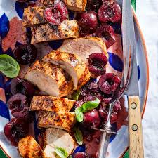 Grilled Pork Tenderloin With Cherries Recipe Eatingwell Recipe In 2020 Grilled Pork Tenderloin Pork Tenderloin Grilling Recipes