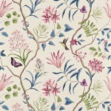 Zoffany only uses linen to design this textile that is available. Sanderson Clementine Dvoy223297 Indienne Fabric Closs Hamblin