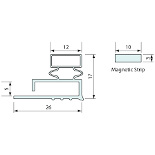•customized profiles are thermoplastic permanent magnetic. Refrigerator Door Gasket Magnetic Black