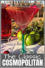 The Classic Cosmopolitan Recipe Cosmopolitan Drink Recipe Orange Liquor Christmas Martini Recipes