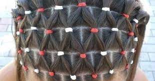 Hairstyle For Girls With Elastics Rubber Band Hairstyles Hair Rubber Bands Hair Styles