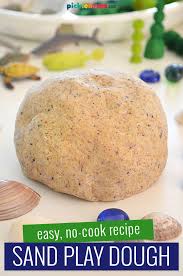 Gather up some plastic animals and kids can give them a whole new look! Easy No Cook Sand Playdough Recipe Picklebums