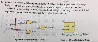 The most popular to those who are just starting out are 8 bit and 16 bit. Solved You Need Design An 8 Bit Equality Detector A Fell Chegg Com