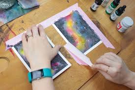 I used van gogh watercolours and white acrylic paint. Watercolor Galaxies For Beginners How To Paint A Stellar Space Scene Littlecoffeefox