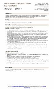 Aug 01, 2021 · a good customer service representative satisfies the needs of each customer while also ensuring they're happy with the service and company. International Customer Service Representative Resume Samples Qwikresume