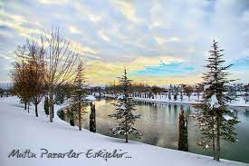 kentpark eskisehir turkiye winter landscape painting landscape paintings acrylic painting canvas