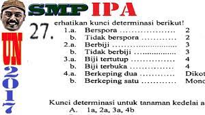 Maybe you would like to learn more about one of these? Un Smp 2017 Ipa Pembahasan No 27 Kunci Determinasi Youtube