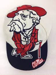 Ole Miss State Rebels Hat Rare Vintage The Game Big Logo Gorra De Futbol Con Snapback Ebay Football Caps Snapback Ole Miss