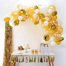 Balloon Arch Gold In 2020 Gold Party Decorations Birthday Party Decorations Gold Party