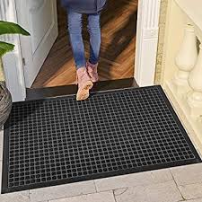 amazon com dexi doormat indoor large front door mat entrance outdoor heavy duty rubber outside floor rug large door mats front door mats durable front door