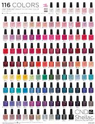 Cnd Shellac Nail Polish Chart In 2019 Shellac Nail Polish