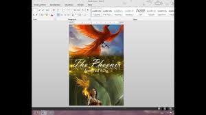 How To Make Your Own Book Cover Using Ms Word Youtube
