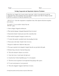 Degrees Of Comparison Of Adjectives Exercises With Answers Pdf Comparative And Superlative Adjectives Worksheets Fun With Comparative And Superlative Adject In 2020 Superlative Adjectives Adjective Worksheet Adjectives Exercises