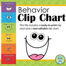 behavior clip chart worksheets teaching resources tpt