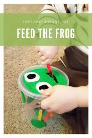 Step away from the printable. Feed The Animal Fine Motor Activity Therapy Fun Zone Frog Activities Preschool Fine Motor Toddler Learning Activities