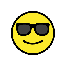 A smiling face with sunglasses and closed mouth. Smiling Face With Sunglasses Emoji Clipart Free Download Transparent Png Creazilla