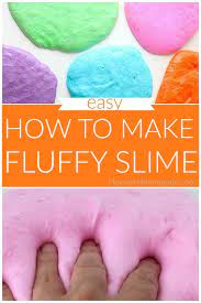 How To Make Fluffy Slime Slime Kidfriendly Making Fluffy Slime Fluffy Slime Cool Slime Recipes